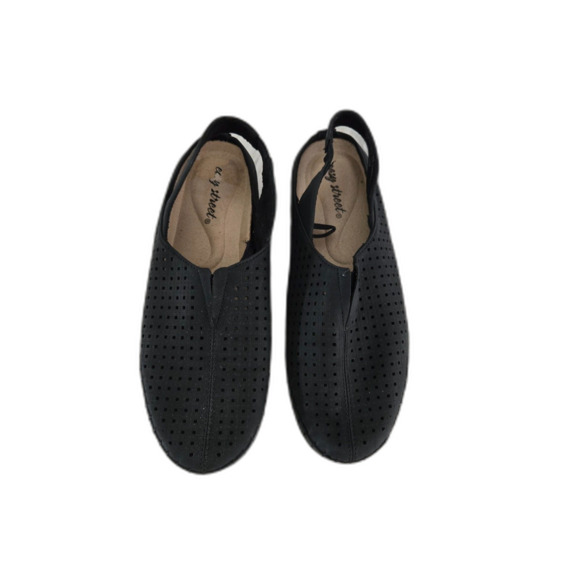 Easy Street Comfort Slides Women 8 Black Summer Sandals - Picture 2 of 6